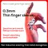 Gaming Finger Sleeves Mobile Game Finger Cots Anti slip Anti sweat Breathable Touch Screen Thumb Gloves silver