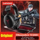 Gaming  Headset 7.1 E-sports Gaming Headset Wired Mic Detachable For Lenovo Savior Y480 Black