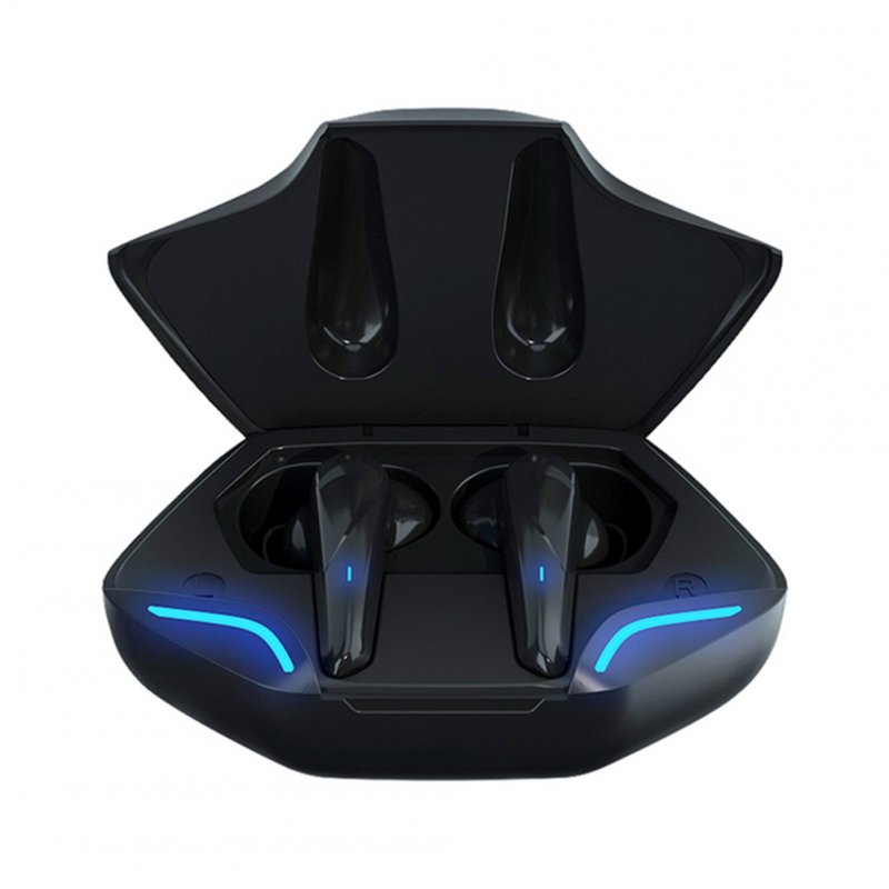 Gaming  Headset Lighting Gaming Bluetooth-compatible Earphone Low Latency Glowing Gaming Headset Black