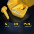 Gaming  Headset Lighting Gaming Bluetooth compatible Earphone Low Latency Glowing Gaming Headset Yellow