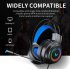 Gaming  Headset Surround Sound Stereo Wired Headset Usb Microphone Colorful Lighting Headset Black 3 5MM version