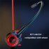 Gaming Headset Wired Earphone Headphone With Microphone In Ear Stereo Noise Cancelling Earphone Black red