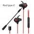 Gaming Headset With Double Detachable MIC Microphone Sets For PS4 PC Laptop Black 3 5MM interface