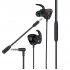 Gaming  Headset With Microphone Pluggable In ear Mobile Phone Computer Wired Headset Black silver