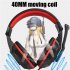 Gaming Headset With Microphone Stereo Sound Soft Earmuff Wired Headphone For Computer Laptops Smartphones black