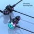 Gaming Headset with Dual Controllable Microphone Digital Decoding In ear Gamer Earphone with Rgb Light Silver Gray