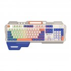 Gaming Keyboard Colorful Backlight 104 Keys Wired Ultra Silence Keyboard