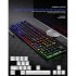 Gaming Keyboard Mechanical Keyboard Luminous Gaming Computer Accessories White mixed light  panel   gap light 