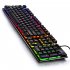 Gaming Keyboard Mechanical Keyboard Luminous Gaming Computer Accessories Black mixed light  character   gap light 