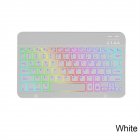 Gaming Keyboard RGB Backlit Compact 78 Keys Portable Wireless Office Keyboard For Laptop PC Computer Gamer White