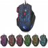 Gaming Mouse Cool Backlit Wired 5500 DPI Mice Ergonomic Design Mouse For Gaming PC Laptop Desktop Notebook black