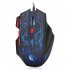 Gaming Mouse Cool Backlit Wired 5500 DPI Mice Ergonomic Design Mouse For Gaming PC Laptop Desktop Notebook black