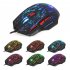 Gaming Mouse Cool Backlit Wired 5500 DPI Mice Ergonomic Design Mouse For Gaming PC Laptop Desktop Notebook black