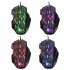Gaming Mouse Cool Backlit Wired 5500 DPI Mice Ergonomic Design Mouse For Gaming PC Laptop Desktop Notebook black