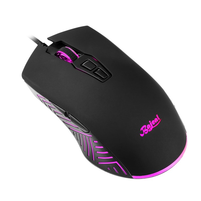 Gaming  Mouse G2 Breathing Light 6400DPI 4-speed Variable Speed Light Emitting 7D Mouse Black