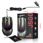 Gaming Mouse J500 Display Wired Macro Programming Multiple Languages Personalized Setting Gaming Mouse J500