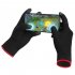 Gaming Touch Screen Gloves Unisex Warm Breathable Ultra thin 5 finger Anti slip Sweat proof Gloves black