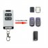 Garage Door Remote Control 433 92mhz Keys Copy Compatible For Nice Flors inti on3ebd Remote Control Rolling Code Black and White