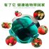 Garden 10pockets Planting  Grow  Bag Strawberry Vertical Flower Herb Pouch Root Breathable Vegetable Round Reusable Pot Planter Grass green