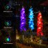 Garden Light Violet Waterproof Lantern Garden Solar Powered Lights Pile Landscape Courtyard LED Floor Light Built in 600mAh Battery For Garden Yard Flowerbed Fe