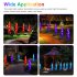 Garden Light Violet Waterproof Lantern Garden Solar Powered Lights Pile Landscape Courtyard LED Floor Light Built in 600mAh Battery For Garden Yard Flowerbed Fe