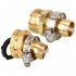 Garden Water Pipe Copper Joint Set Watering Hose Fittings Triple connector set