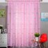 Gauze Curtain Simple Rainbow Window Gauze Living Room Bedroom Balcony Curtains Pink 1 4m wide x2 4m high