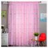 Gauze Curtain Simple Rainbow Window Gauze Living Room Bedroom Balcony Curtains Pink 1 meter wide x 2 7 meters high