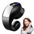 Gd28 Bone Conduction Headphones Bluetooth 5 3 Ear Clip Lightweight Business Sports Earphone black