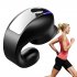 Gd28 Bone Conduction Headphones Bluetooth 5 3 Ear Clip Lightweight Business Sports Earphone black