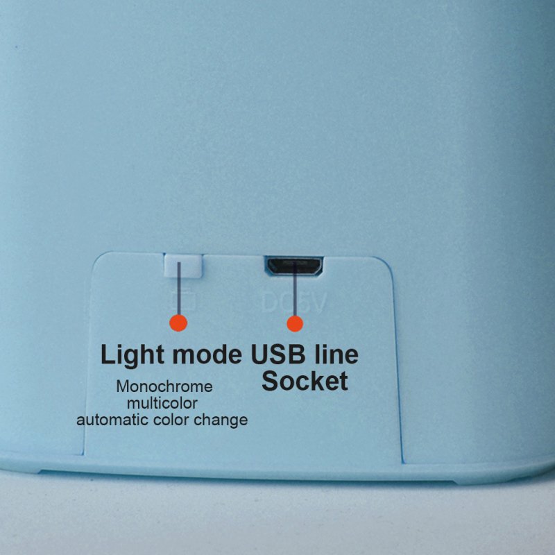 1W USB Starry Sky Projector Light Led Table Lamp Automatic Color-Changing Romantic Atmosphere Night Light Blue
