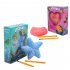 Gemstone Dig Kit Diy Mermaid Crystal Gem Starfish Heart shaped Diamond Archaeological Excavation Educational Toys For Kids Shell Mermaid Gem