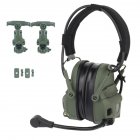 Gen 6 Communication Headset Head Mounted Noise Reduction Headset Silicone Earmuffs (no Pickup) green