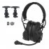 Gen 6 Communication Headset Head Mounted Noise Reduction Headset Silicone Earmuffs  no Pickup  mud color