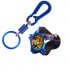 General Cnc Modified Burnt Titanium Key  Head     Key  Chain  Set Accessories Plum blossom key head   titanium blue keychain