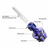 General Cnc Modified Burnt Titanium Key  Head     Key  Chain  Set Accessories Plum blossom key head   titanium blue keychain