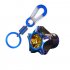 General Cnc Modified Burnt Titanium Key  Head     Key  Chain  Set Accessories Plum blossom key head   titanium blue keychain