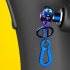 General Cnc Modified Burnt Titanium Key  Head Racing Boat Hexagonal Burnt Titanium Key Head Key Chain sliver