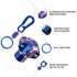 General Cnc Modified Burnt Titanium Key  Head Racing Boat Hexagonal Burnt Titanium Key Head Key Chain sliver