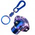 General Cnc Modified Burnt Titanium Key  Head Racing Boat Hexagonal Burnt Titanium Key Head Key Chain sliver