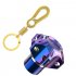 General Cnc Modified Burnt Titanium Key  Head Racing Boat Hexagonal Burnt Titanium Key Head Key Chain sliver