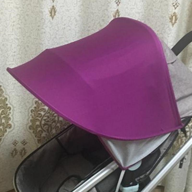 General Summer Baby Stroller Anti-UV Awning Umbrella Sunshade for Kids purple