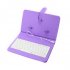 General Wired Keyboard Flip Holster Case for Andriod Mobile Phone 4 8 6 0  purple