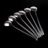 Generic 8 Pieces  High Quality Korean Stainless Steel Rice Spoon Soup Spoon Coffee Spoon   Long handled Great Circle