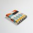 Geometric Knitted Cotton Blanket Retro Style Lightweight Breathable Skin friendly Super Soft Throw Blanket For Couch Sofa Bed Navy blue 130 x 160cm