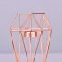 Geometric Metal Candlestick for Wedding Home Decor