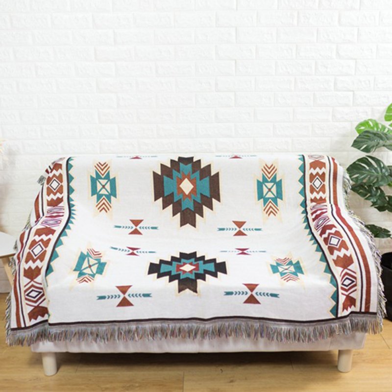 Geometry Throw Blanket Sofa Cobertor Hanging Tapestry for Sofa Bed Plane Travel