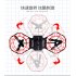 Gesture Remote Control Quadcopter Real time Aerial Mobile Phone Remote Control Tumbling Fixed High Combat Drone Green 480P aerial version