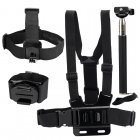 Get 8 great GoPro camera accessories and save money as you do it  The Dazzne kit comes with three harnesses  buckles  adapters and more 