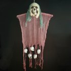 Ghost Skeleton Pendant Decoration Terror Decorative Prop for Halloween Haunted House Bar Green cloth